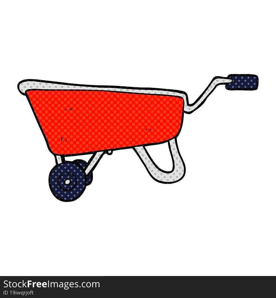 cartoon wheelbarrow