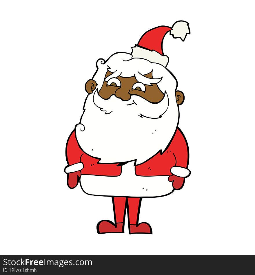 cartoon santa claus