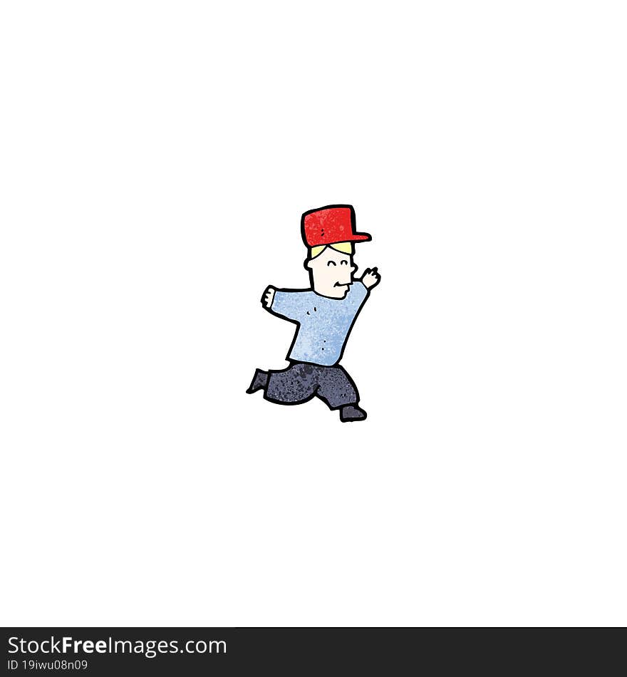 Cartoon Man Running