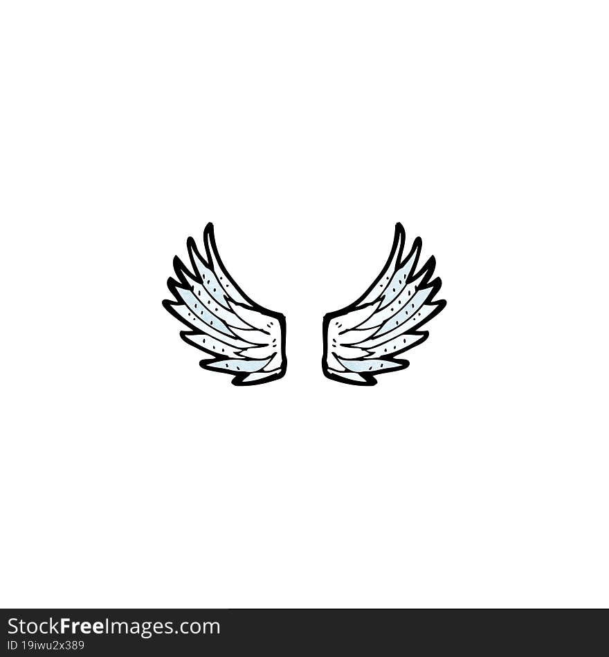 Cartoon Angel Wings