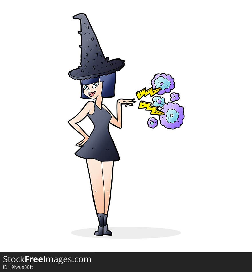 Cartoon Halloween Witch