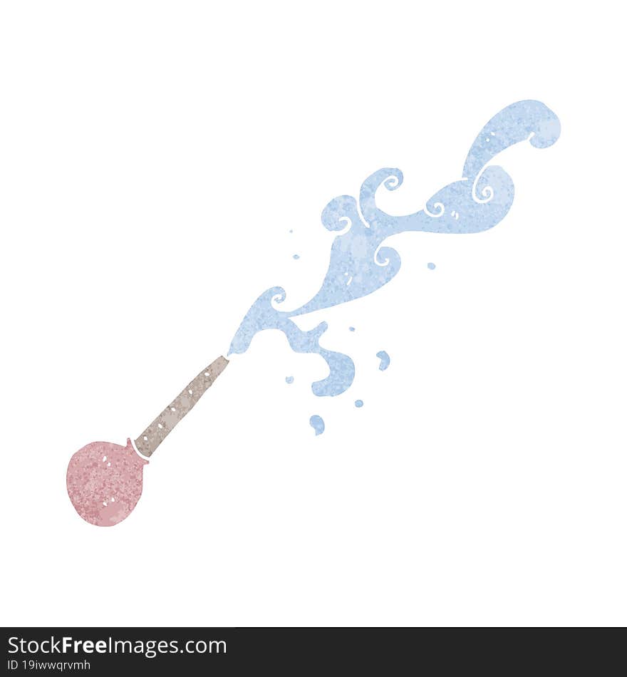 cartoon squirting pipette