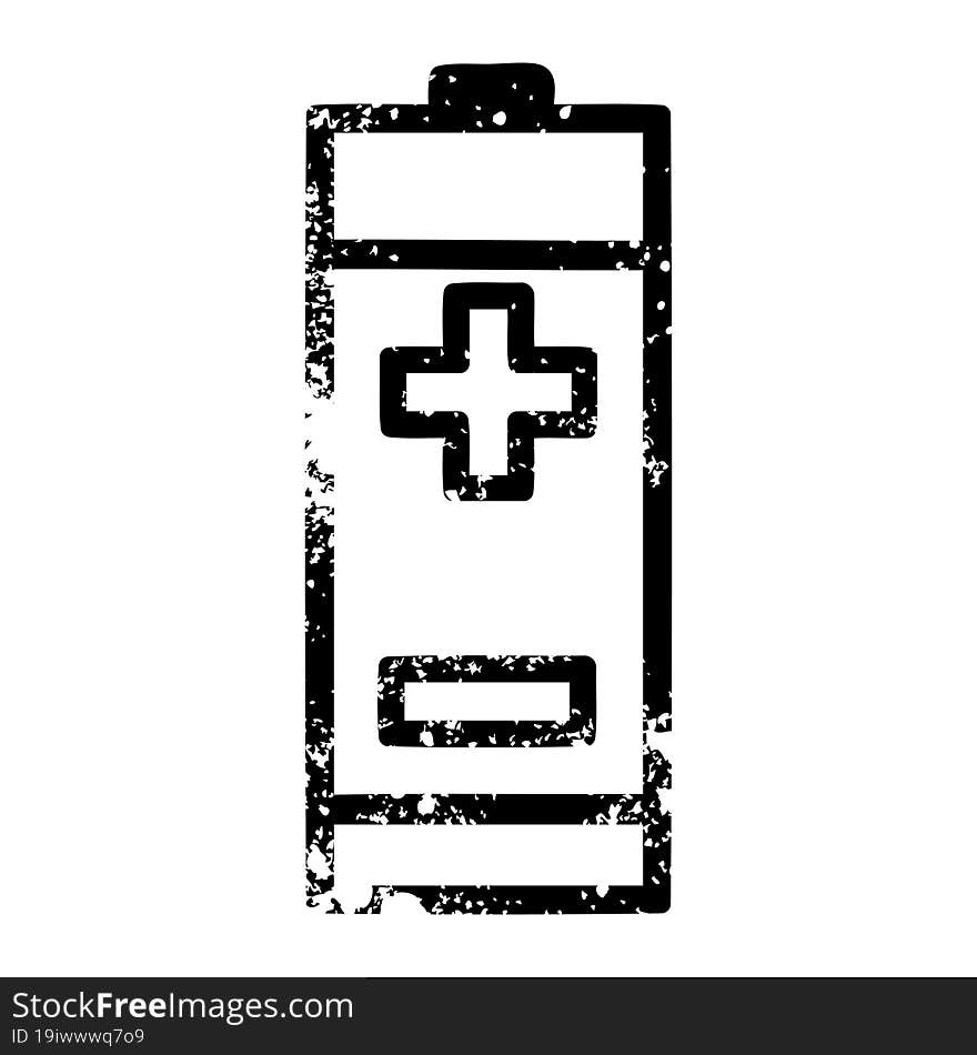 battery distressed icon