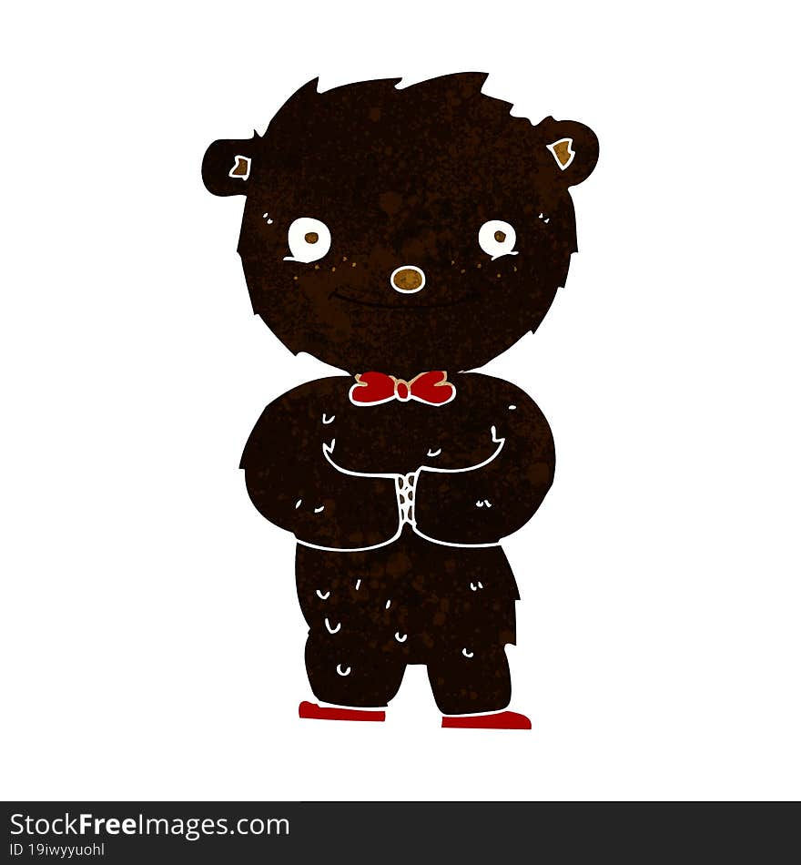 Cartoon Little Black Bear