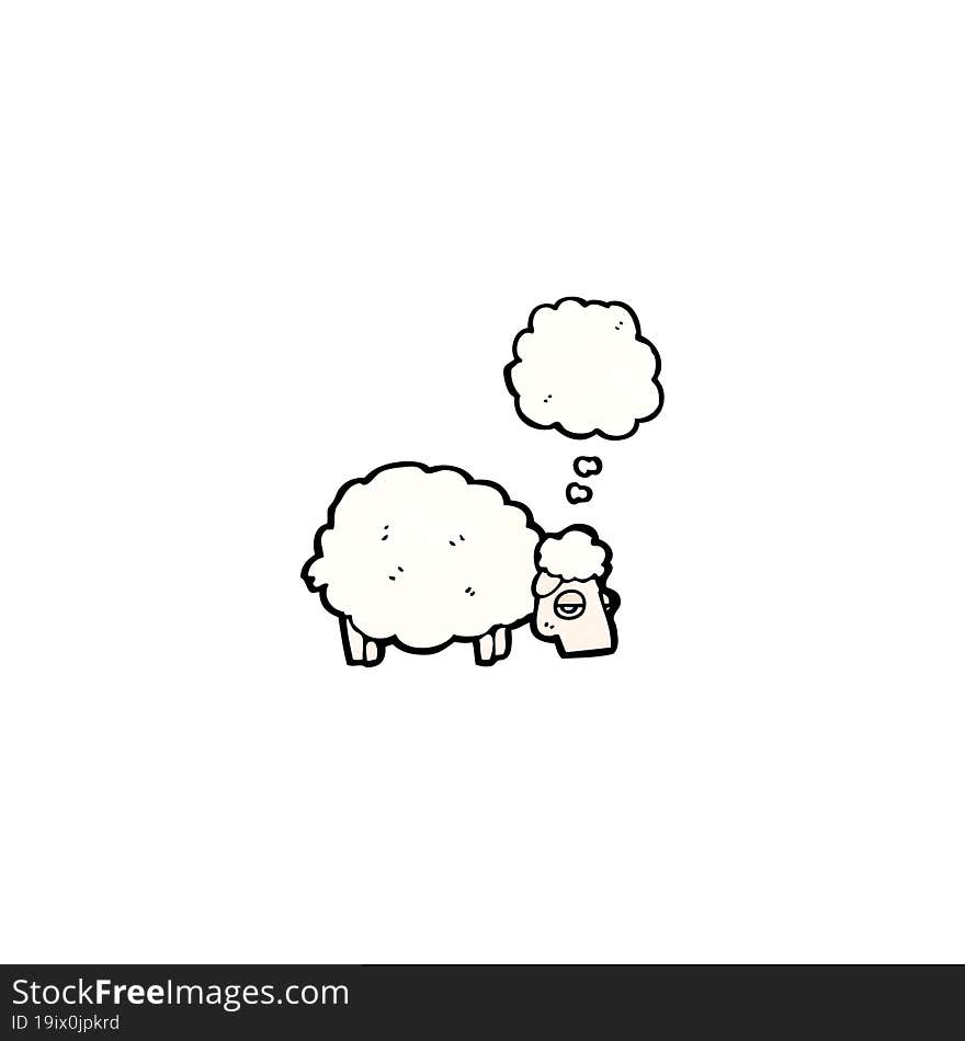 cartoon sheep