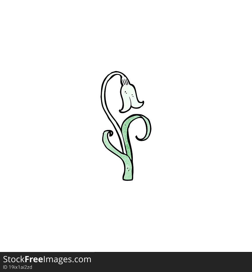 cartoon snowdrop