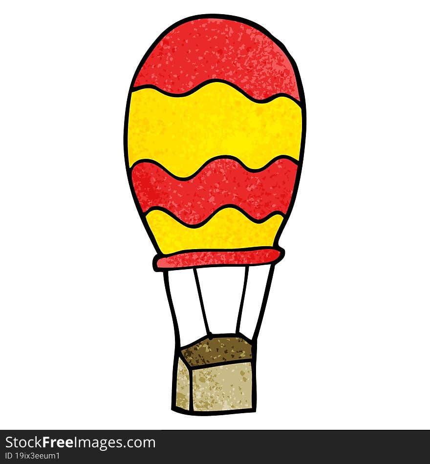 Cartoon Doodle Of A Hot Air Balloon