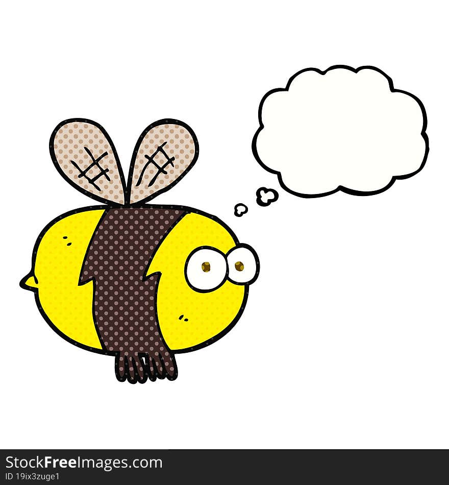 thought bubble cartoon bee