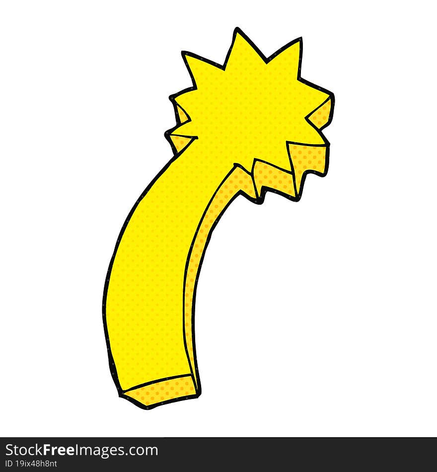 cartoon shooting star symbol