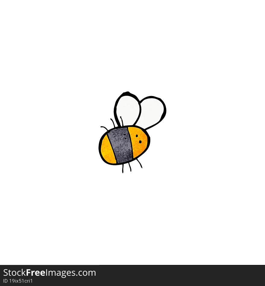 cartoon little bee