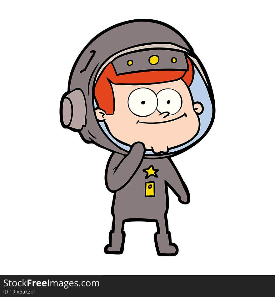 happy astronaut cartoon. happy astronaut cartoon