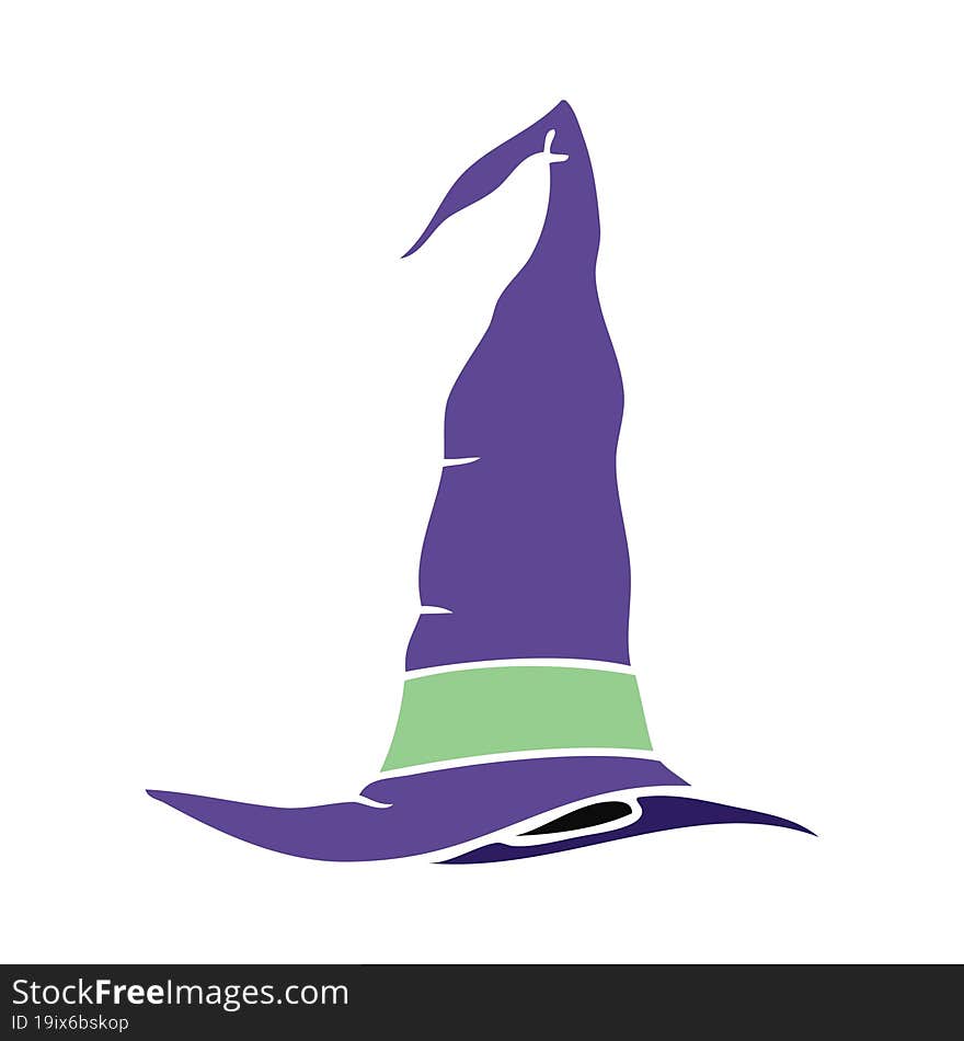 Cartoon Doodle Witch Hat