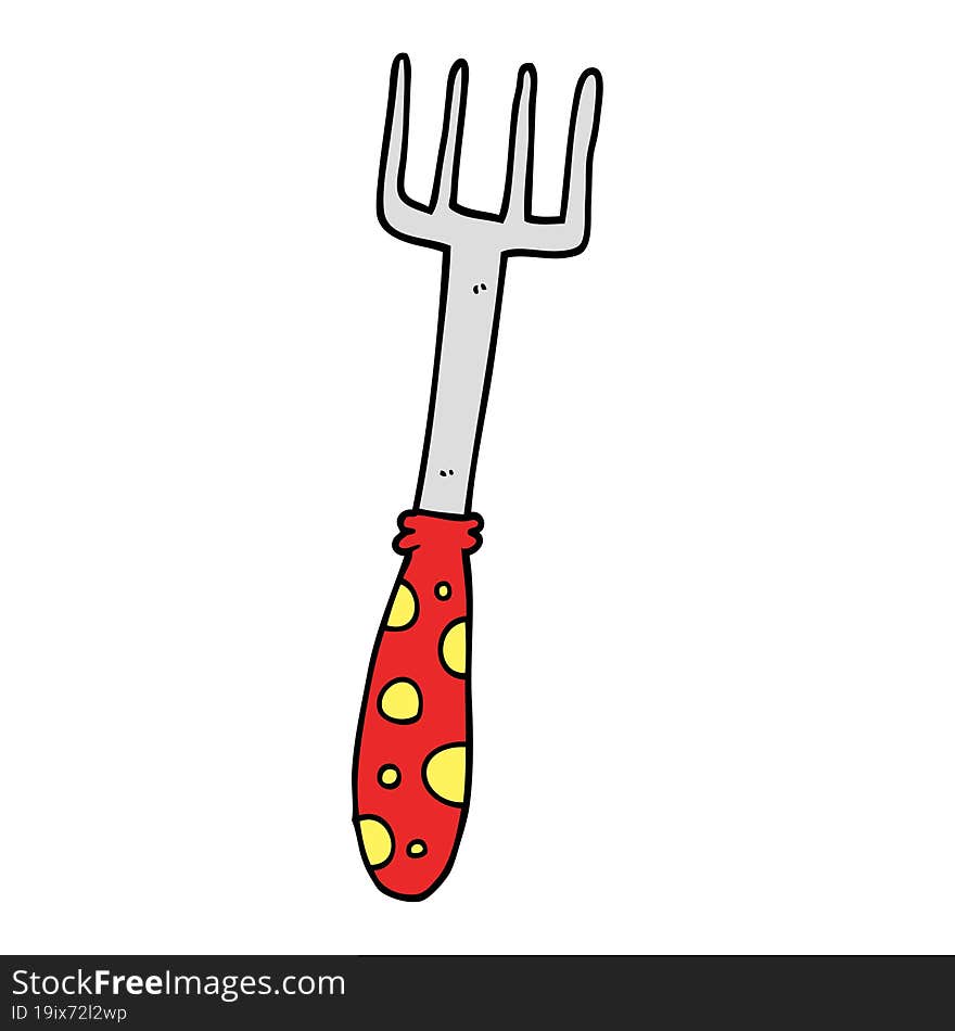 cartoon fork