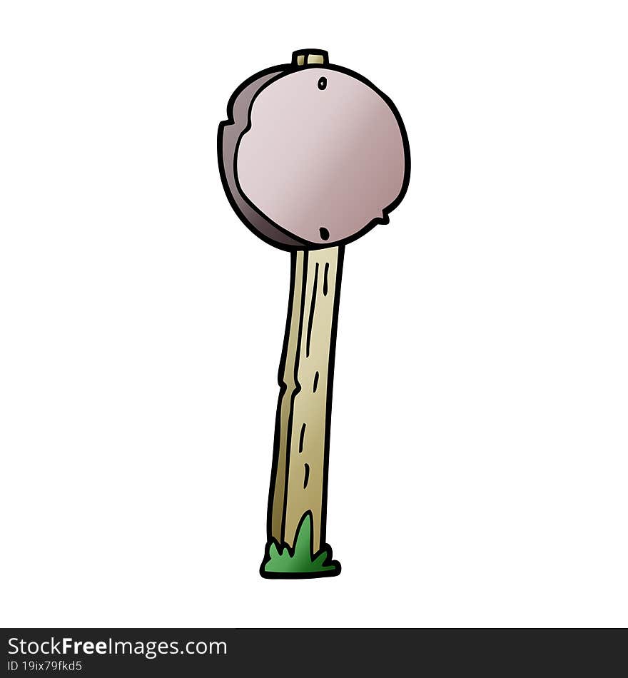 Cartoon Doodle Sign Post