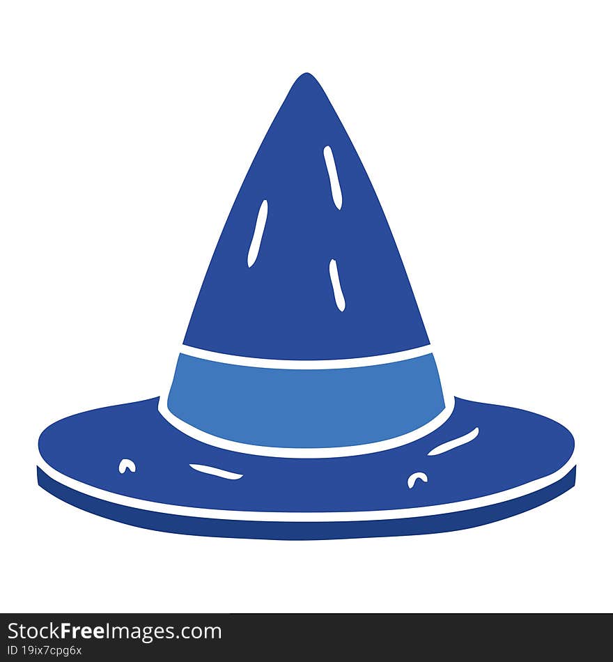 hand drawn cartoon doodle of a witches hat