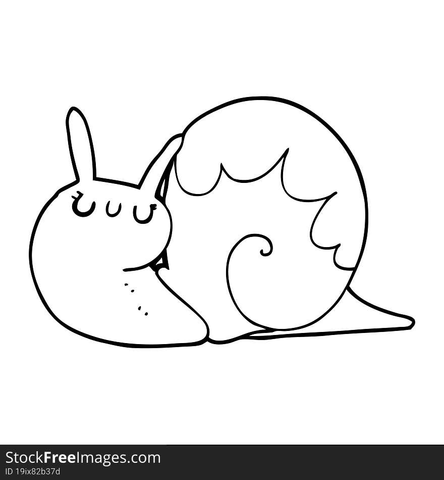 cute cartoon snail