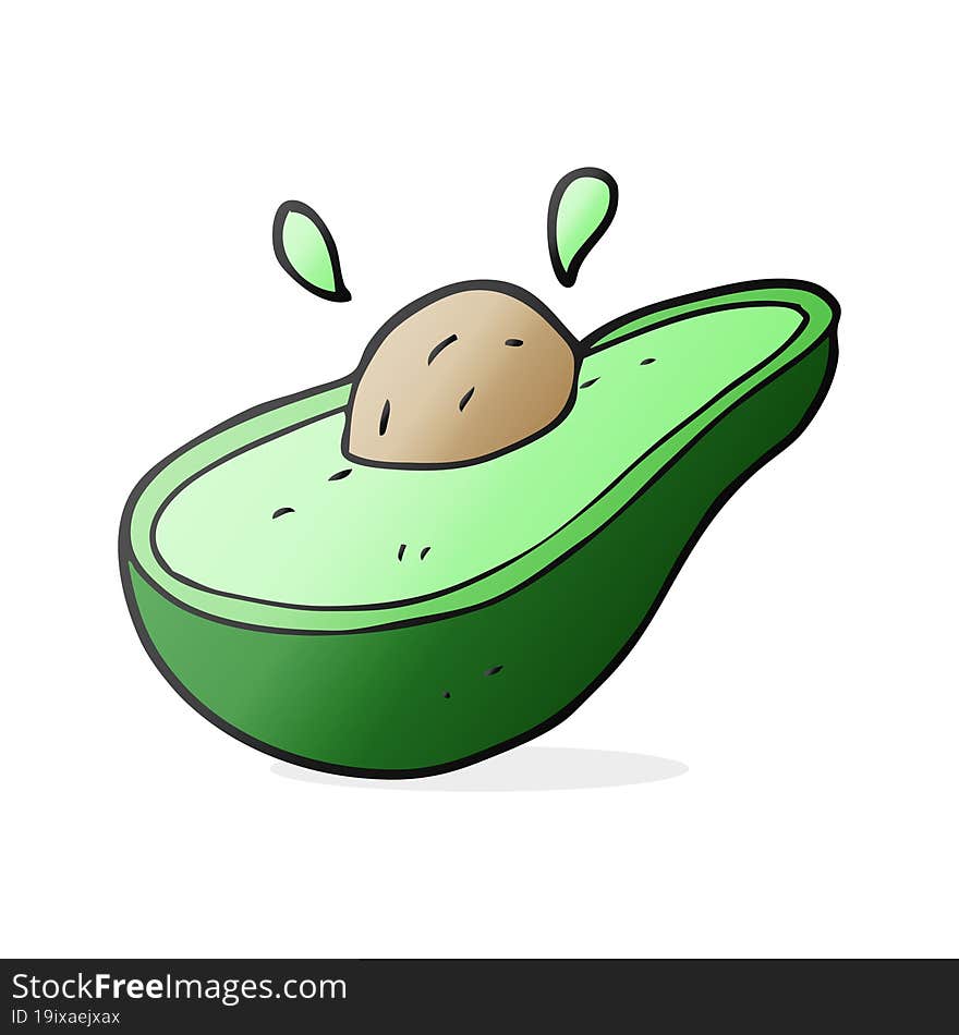 cartoon avocado