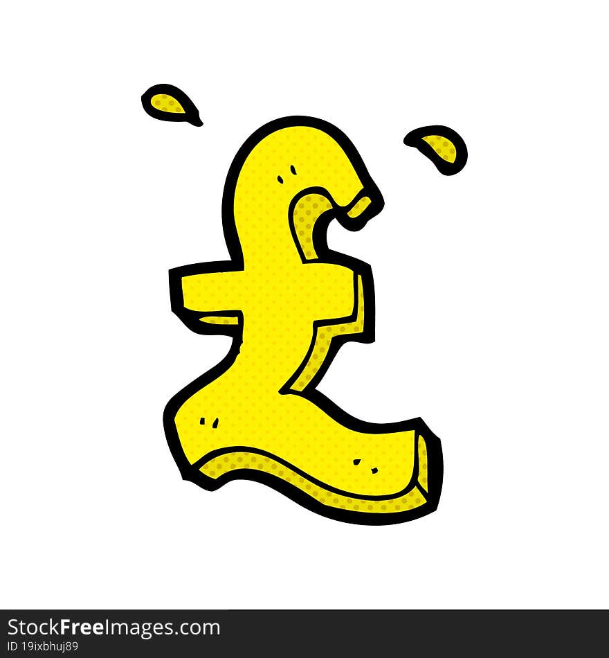 cartoon pound symbol