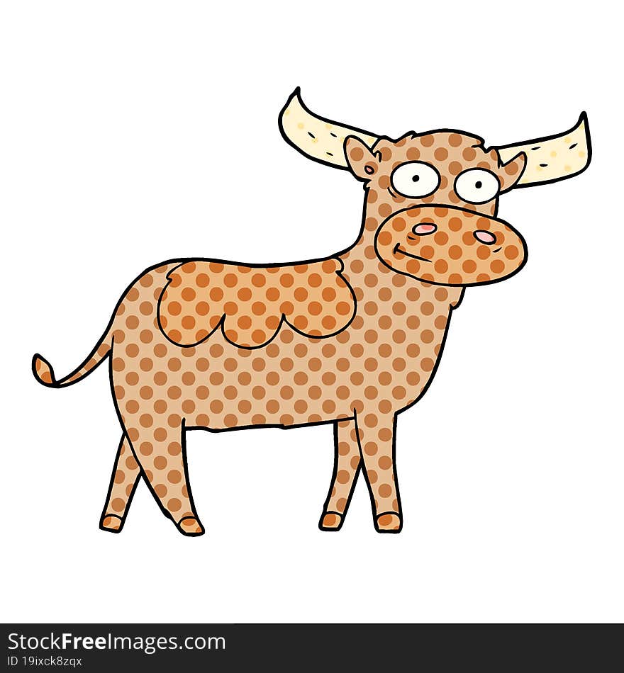 cartoon bull. cartoon bull