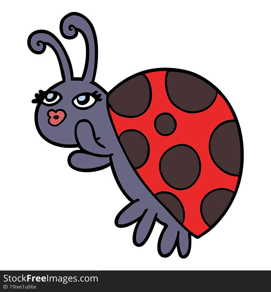 cartoon ladybug. cartoon ladybug