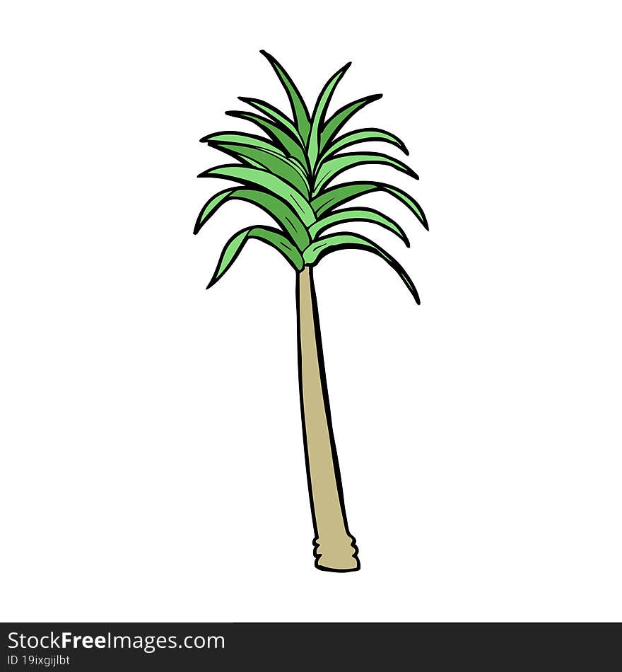 cartoon palm tree