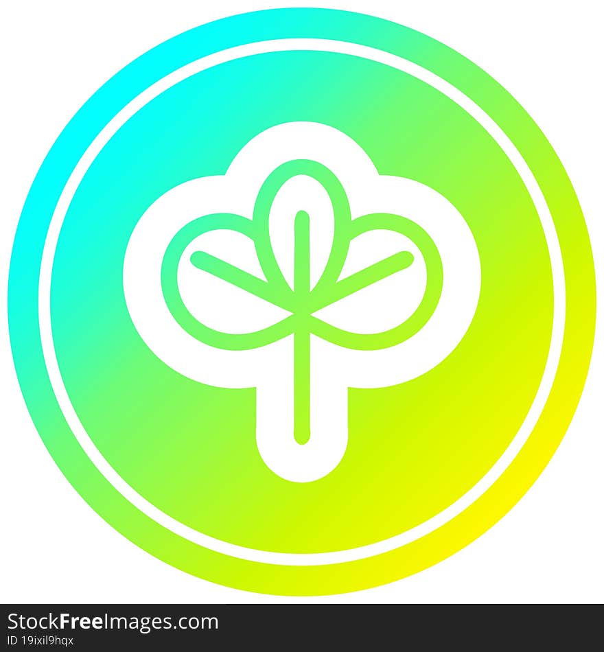 natural leaf circular icon with cool gradient finish. natural leaf circular icon with cool gradient finish