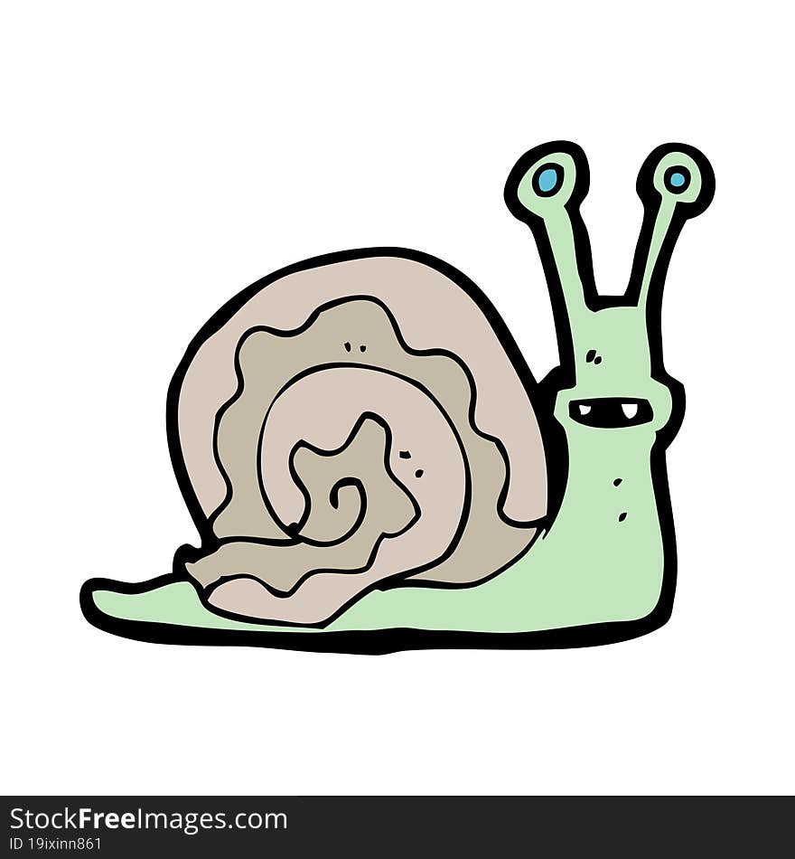 cartoon snail