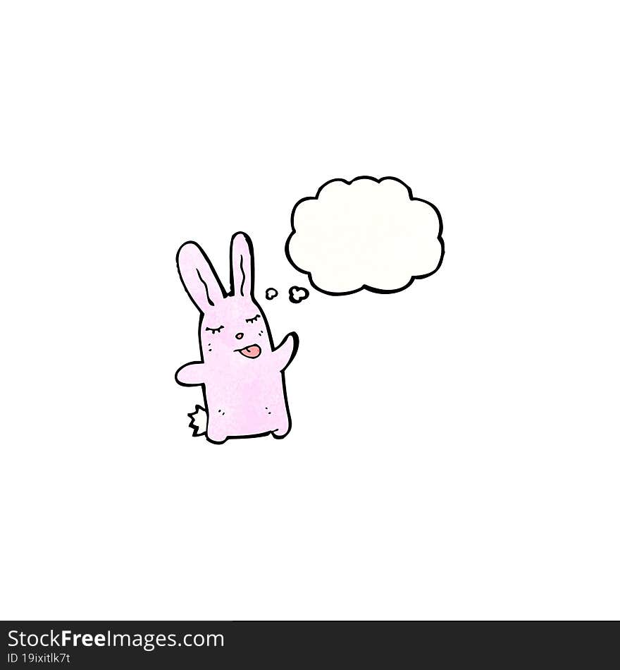 Cartoon Pink Rabbit