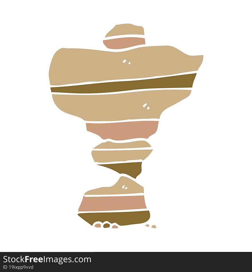 cartoon doodle of stacked stones