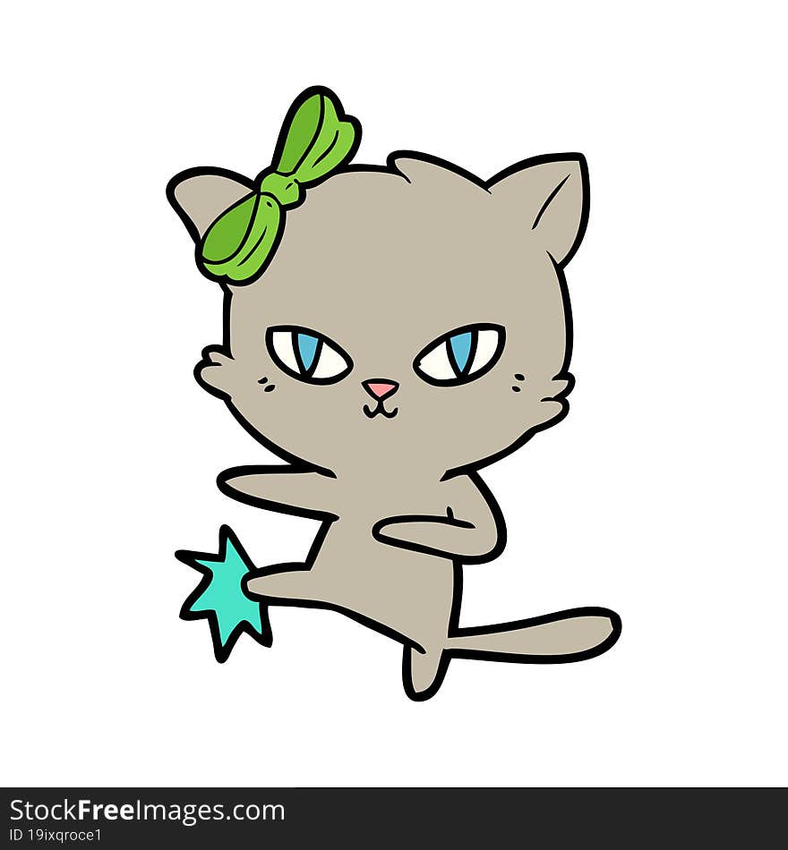 cute cartoon cat. cute cartoon cat