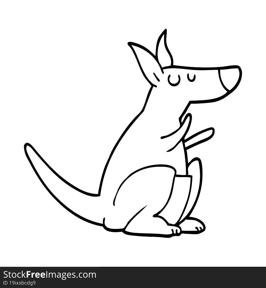 cartoon kangaroo