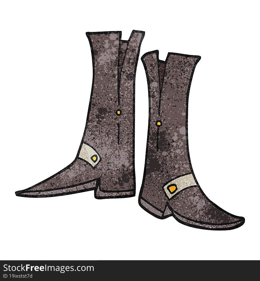 Textured Cartoon Boots