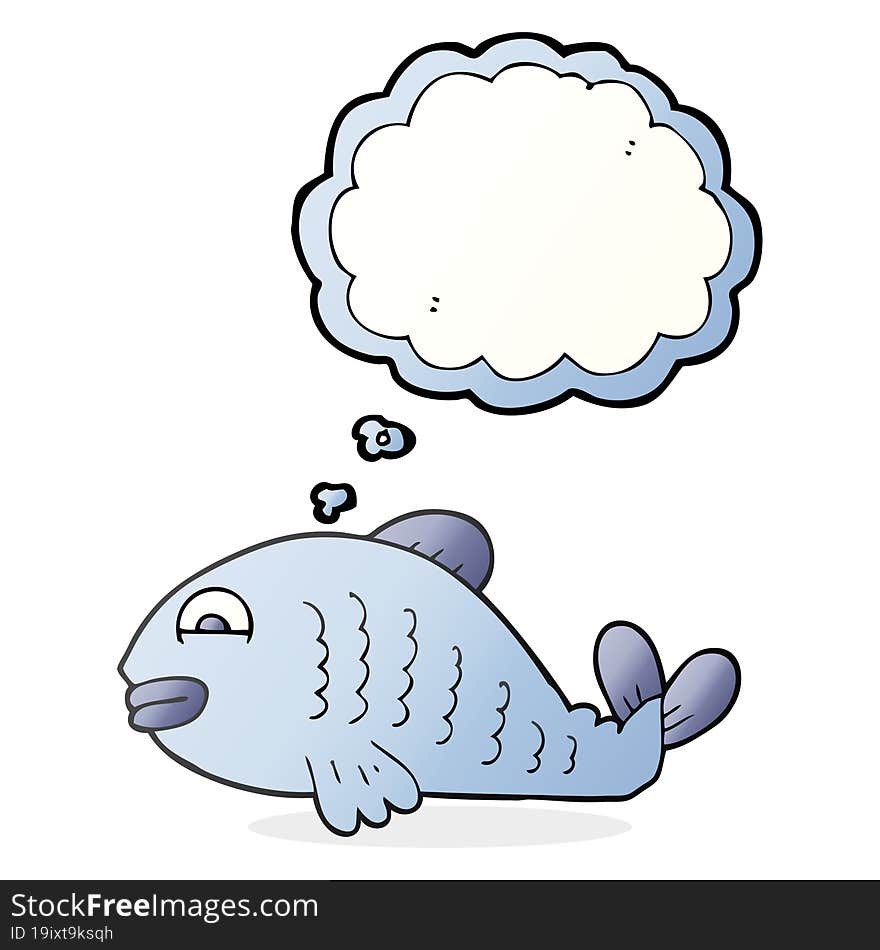 Thought Bubble Cartoon Fish