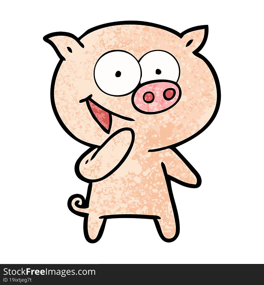 laughing pig cartoon. laughing pig cartoon