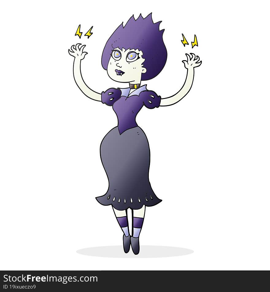 Cartoon Vampire Girl