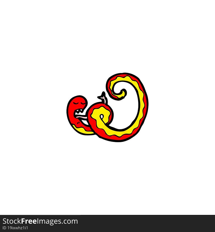 funny cartoon snake