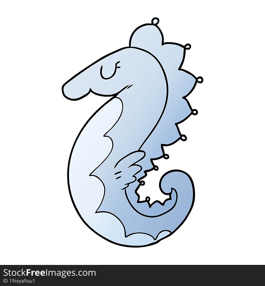 cartoon sea horse. cartoon sea horse