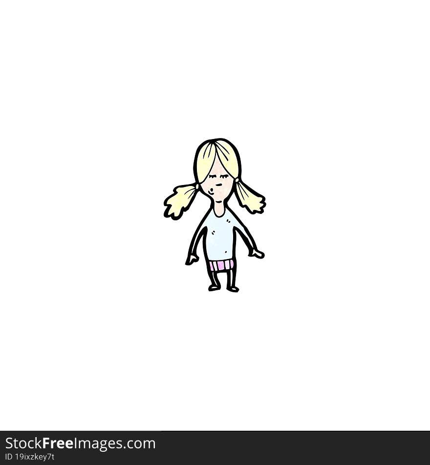 cartoon blond girl