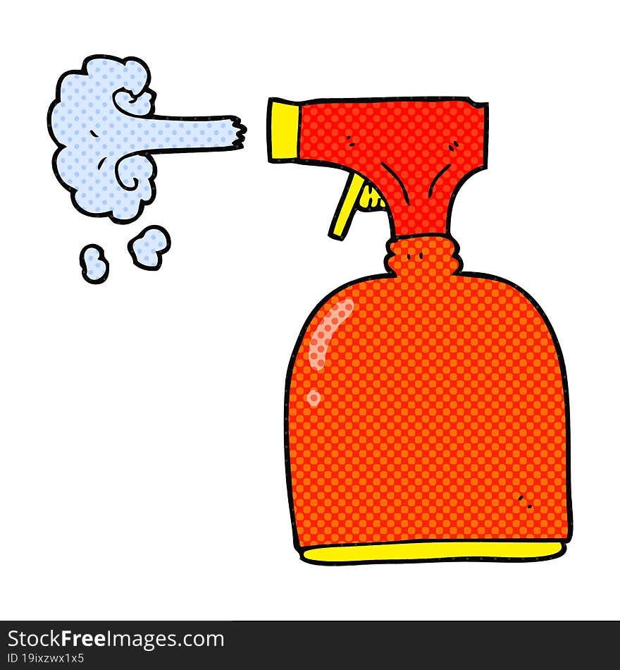 cartoon spray bottle