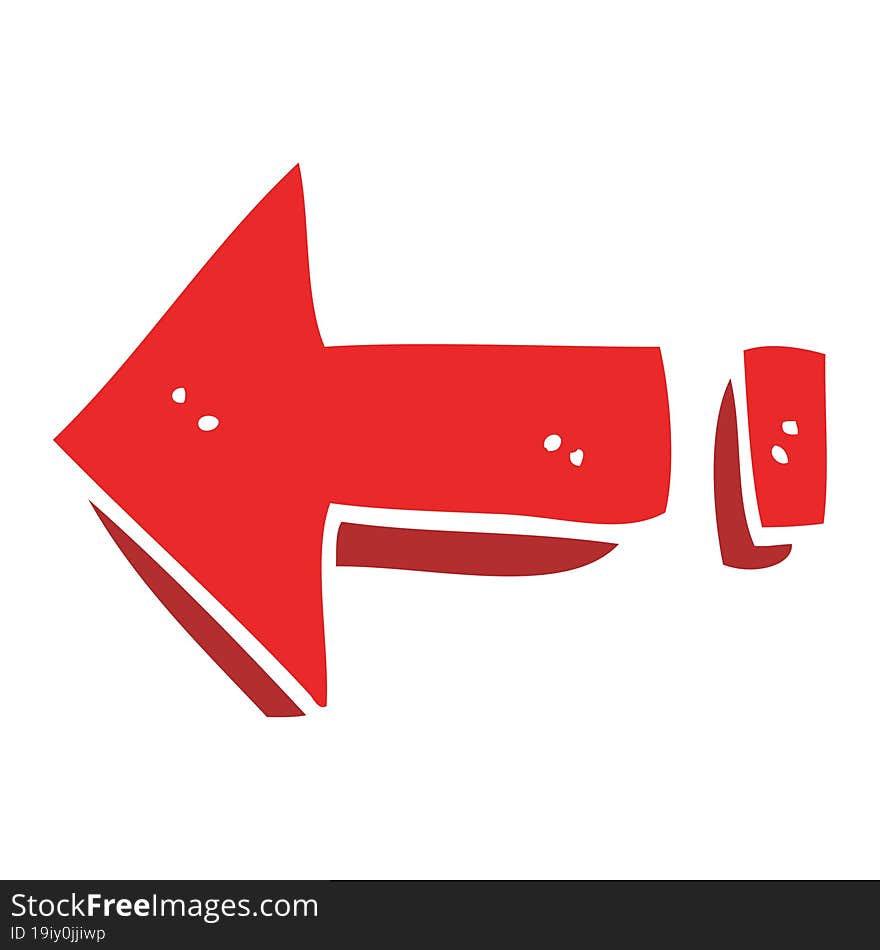 cartoon doodle arrow pointing direction