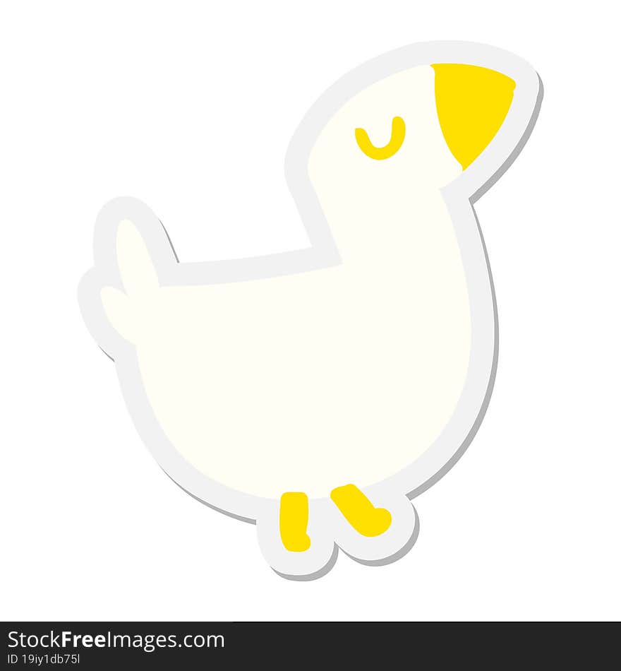 farmyard bird sticker