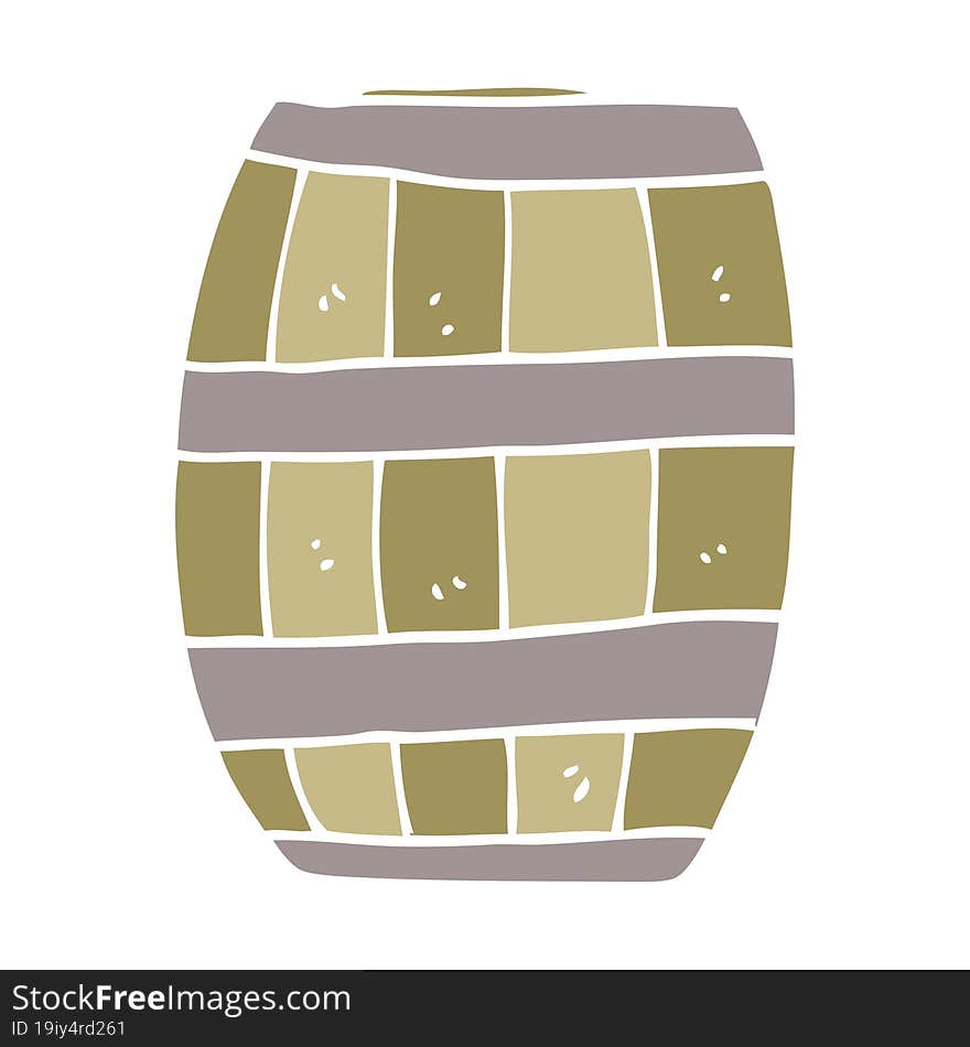 cartoon doodle beer barrel