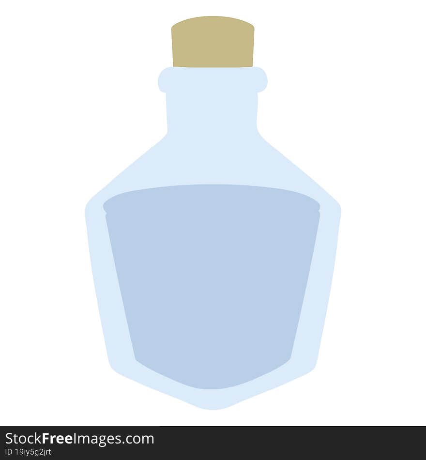 cartoon potion bottle