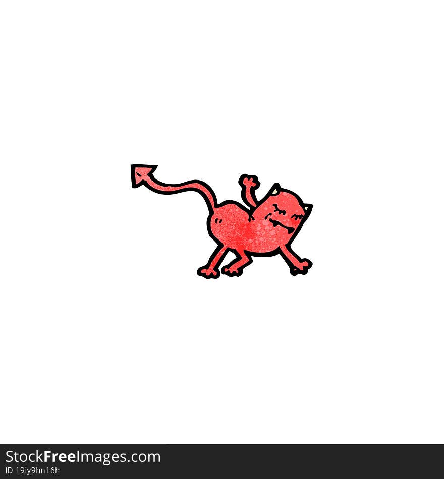 cartoon little devil