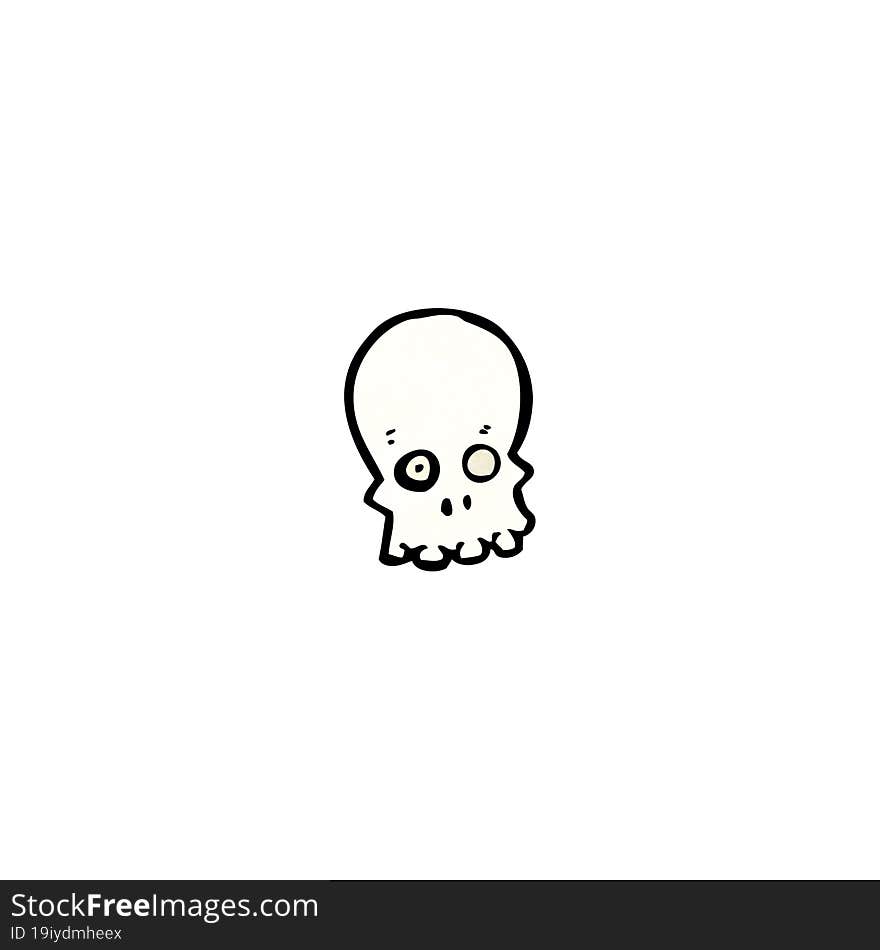 cartoon skull