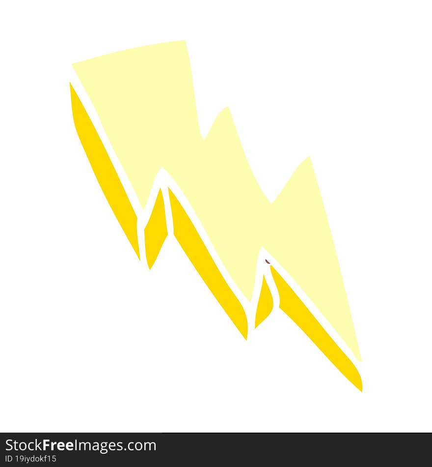 cartoon doodle lightning bolt