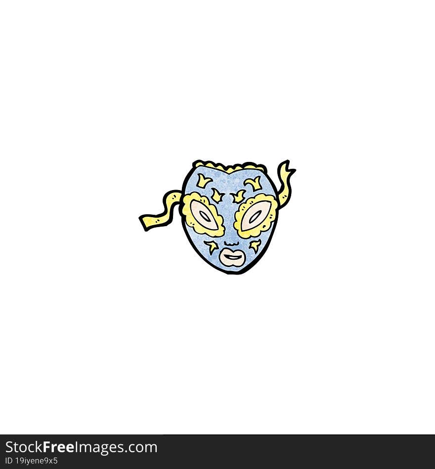 cartoon ornate mask