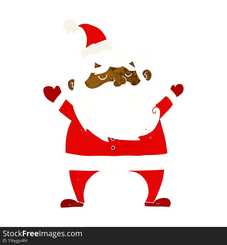 jolly santa cartoon