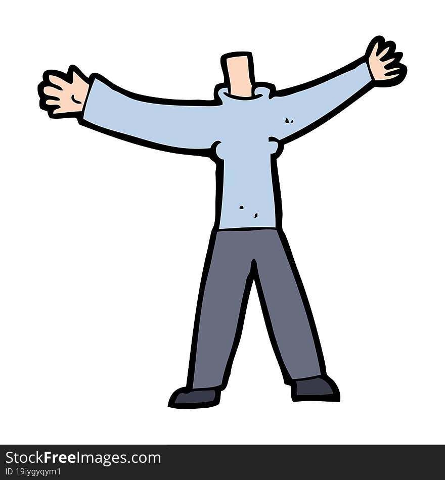 cartoon headless body (mix and match cartoons or add own photo