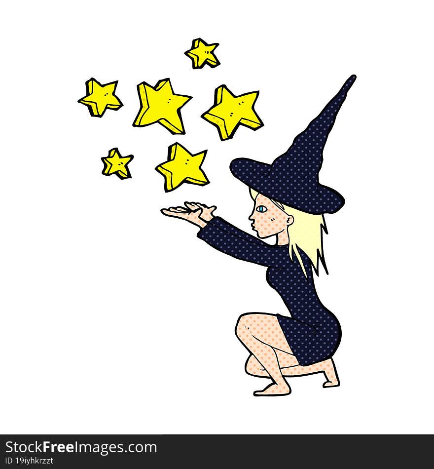 cartoon halloween witch